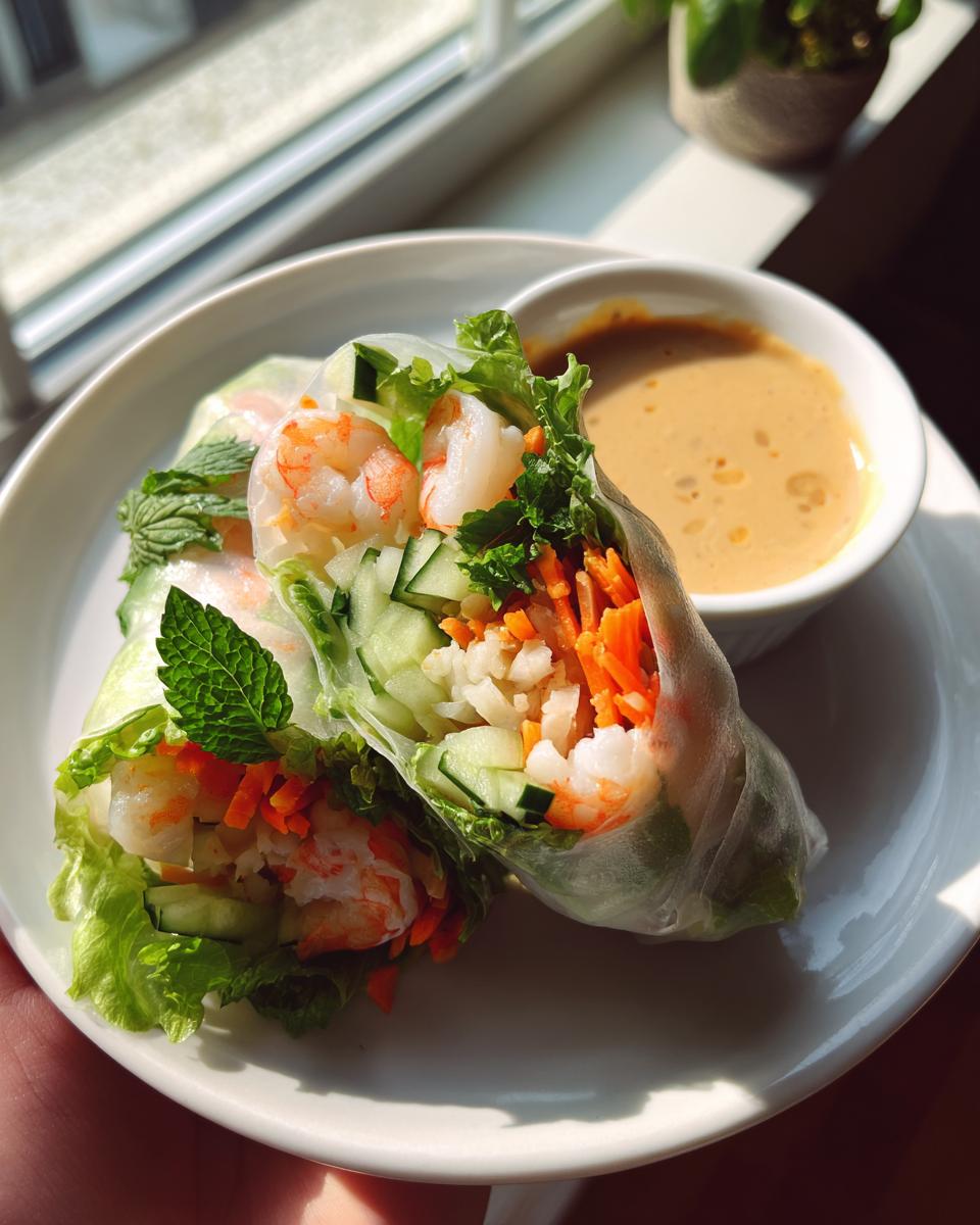 Shrimp spring rolls - detail 1