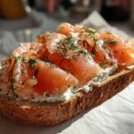 Smoked salmon toast