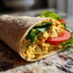 Spicy chickpea wraps