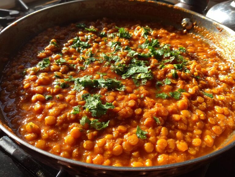 Spicy lentil curry