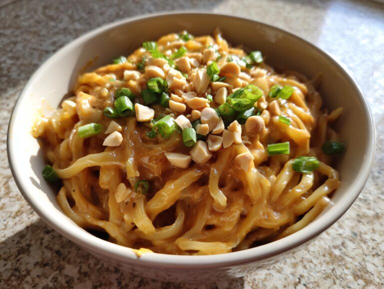 Spicy peanut noodles