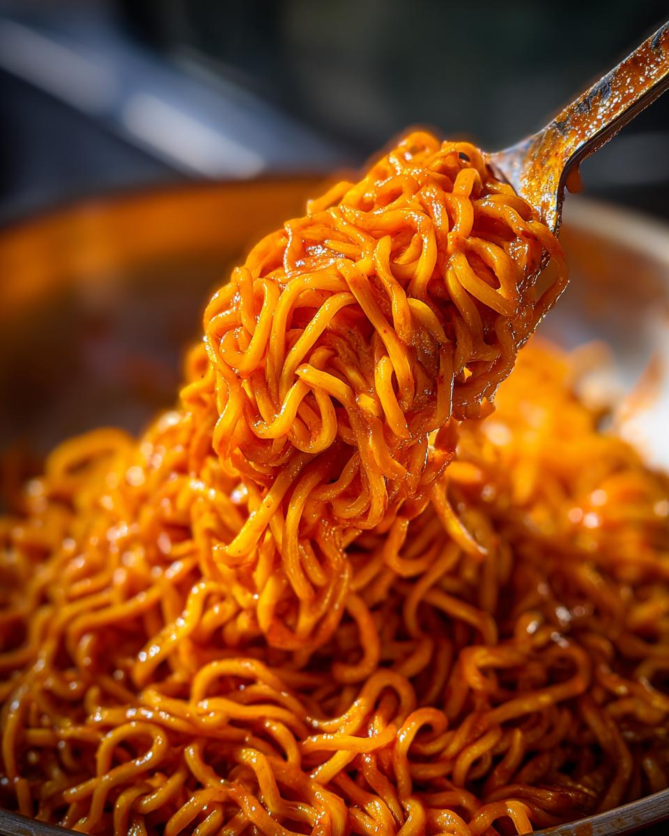 Sriracha mayo noodles - detail 1