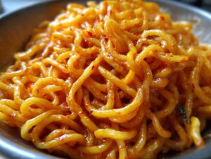 Sriracha mayo noodles