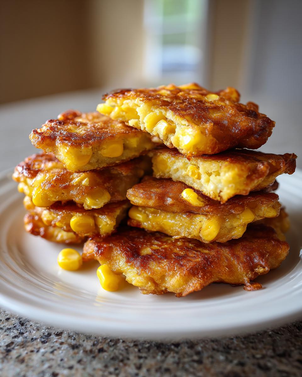 Sweet corn fritters - detail 1