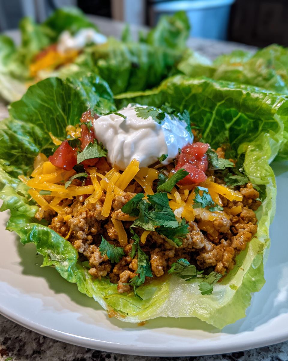 Taco lettuce wraps - detail 1