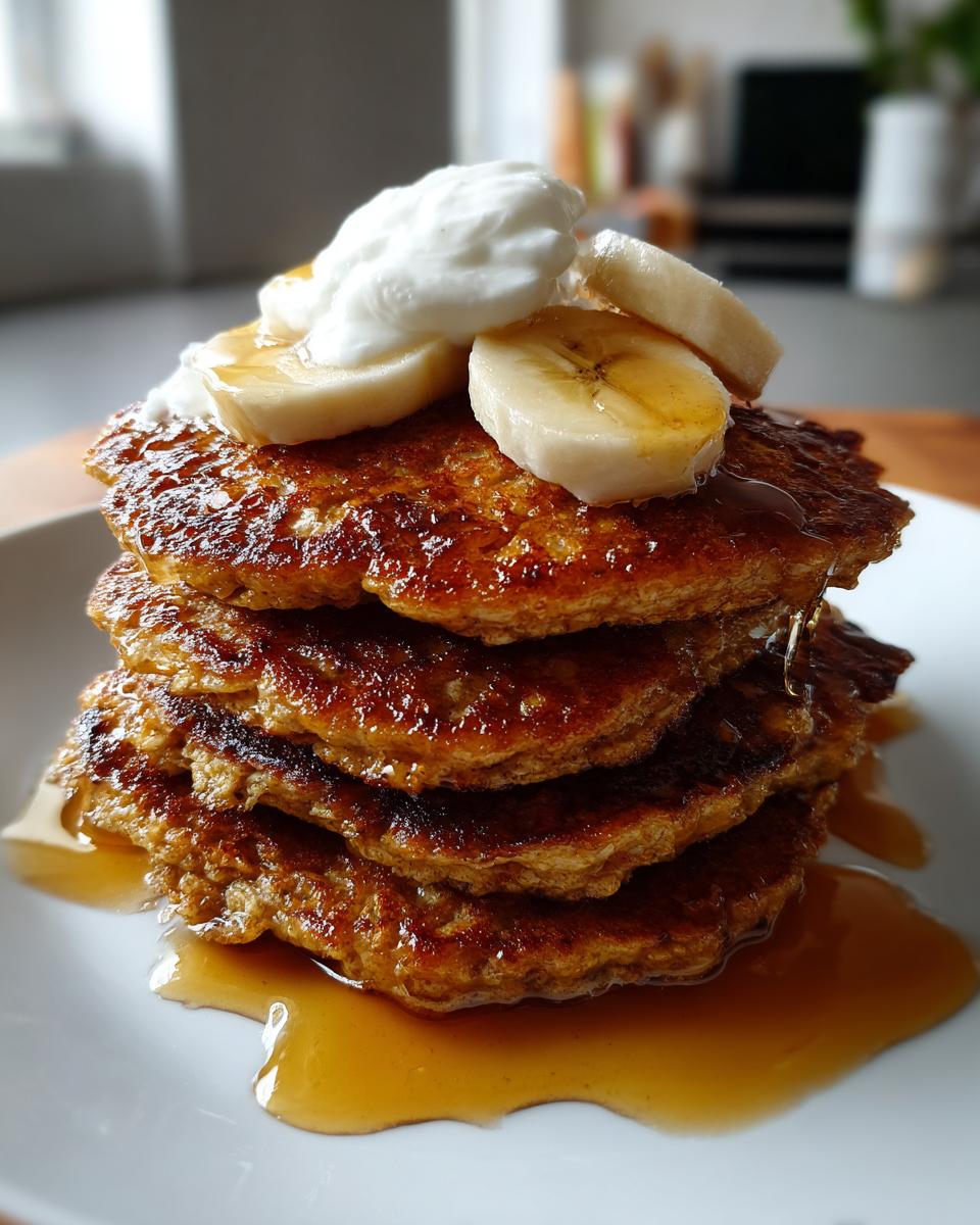 Vegan banana pancakes - detail 1