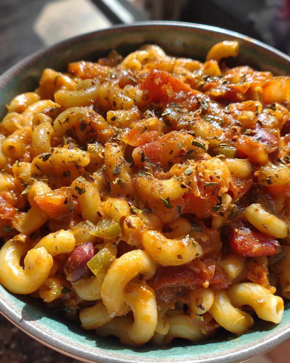 Vegan chili mac - detail 1