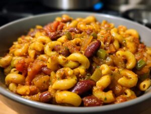 Vegan chili mac