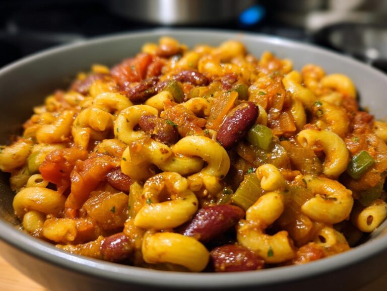Vegan chili mac