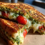 Vegan pesto sandwiches