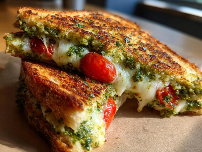 Vegan pesto sandwiches