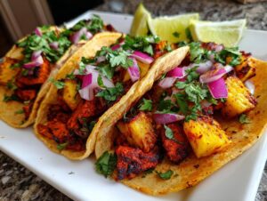 Vegan tacos al pastor