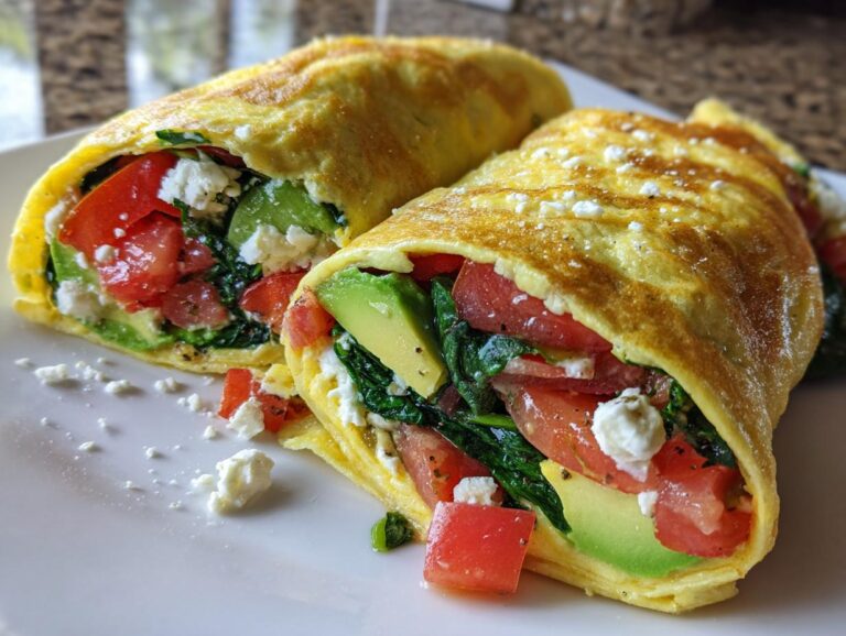 Avocado egg wraps