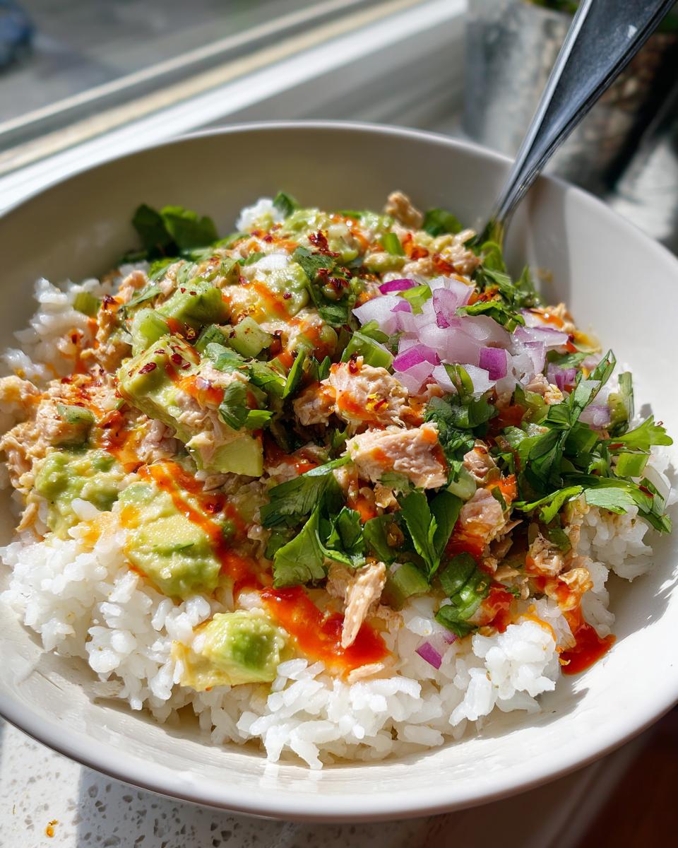 Avocado tuna bowls - detail 1