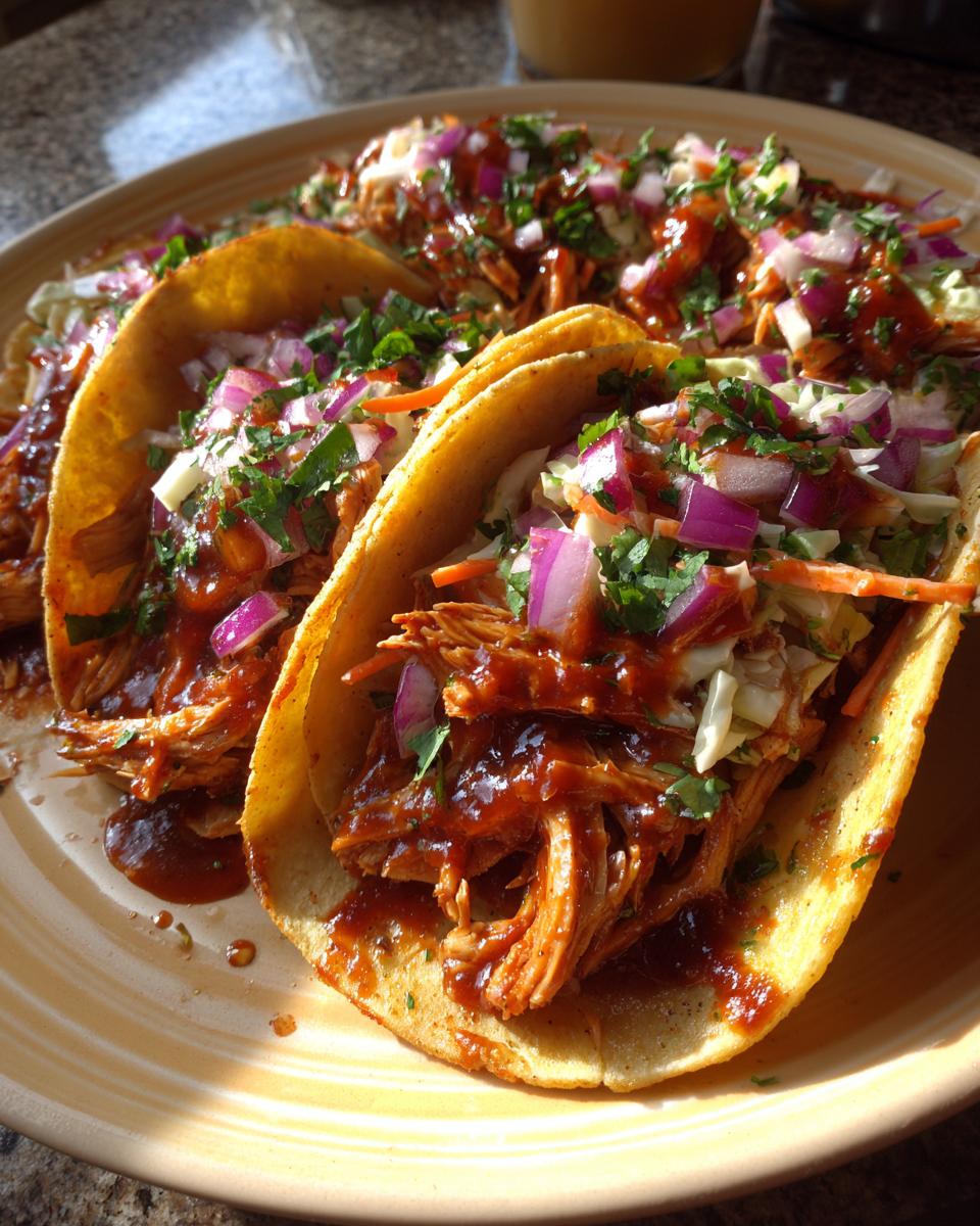 BBQ chicken tacos - detail 1