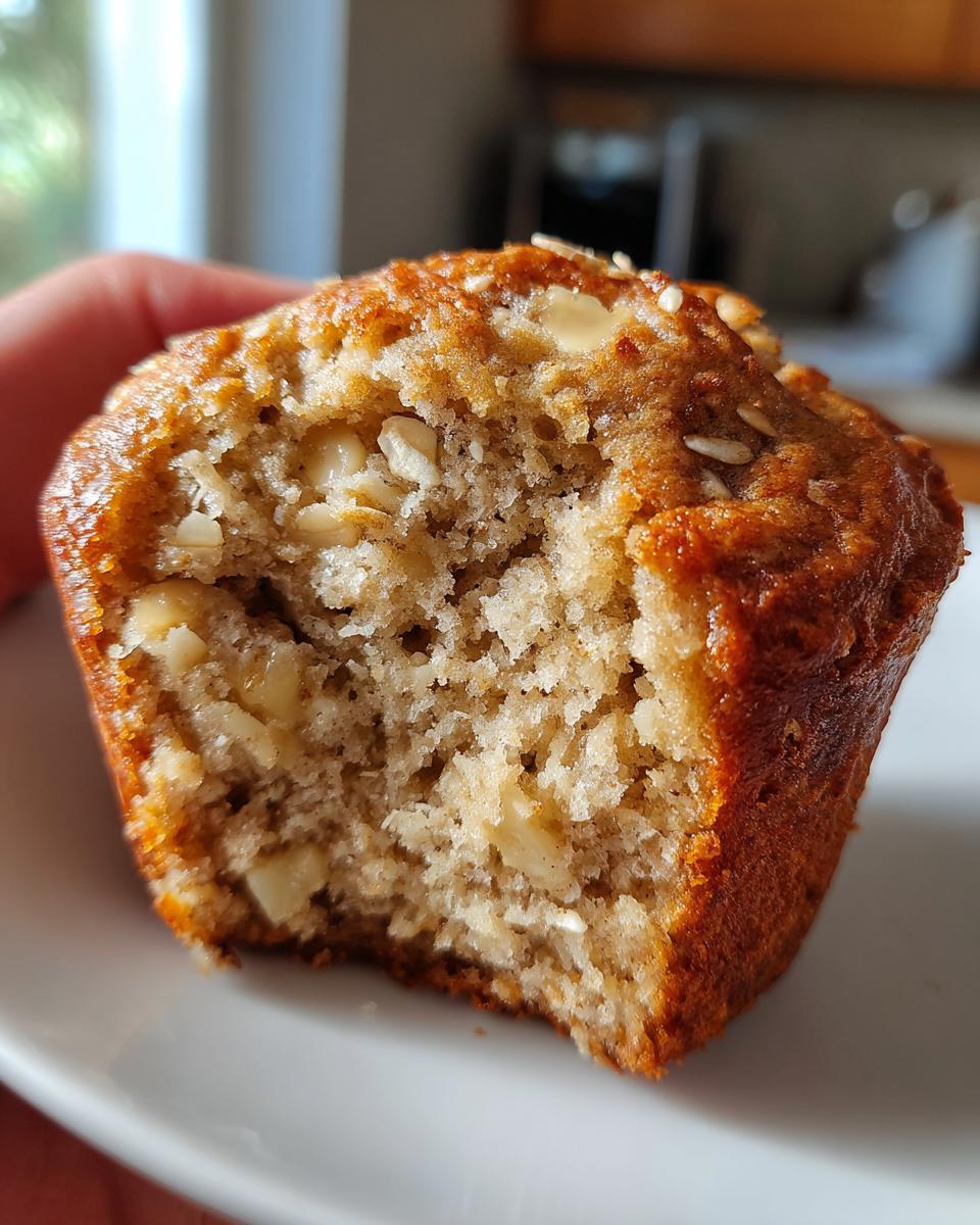 Banana oat muffins - detail 1