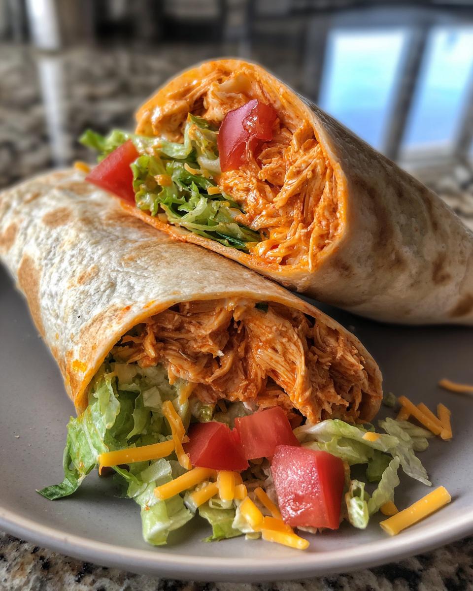 Buffalo chicken wrap - detail 1