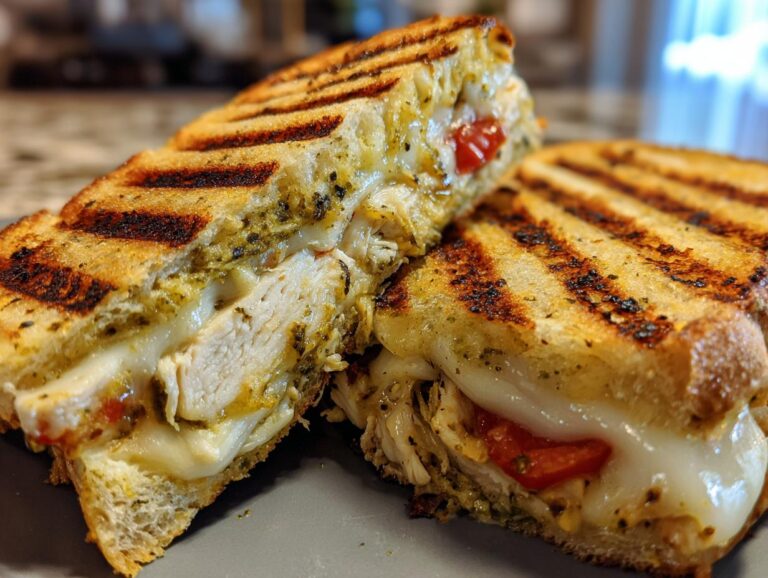 Chicken pesto panini