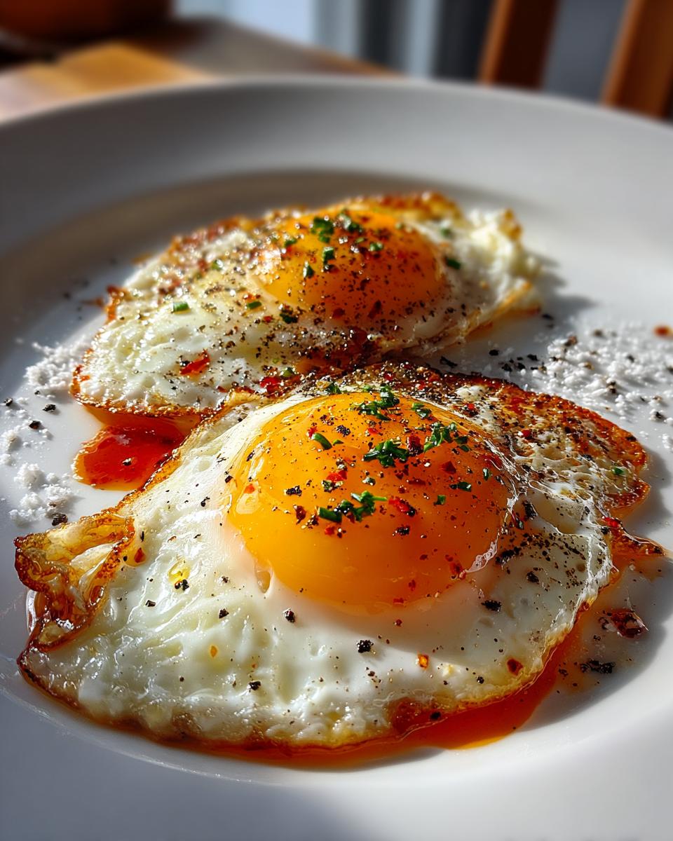 Chili oil eggs - detail 1