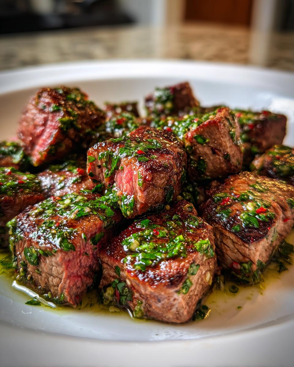 Chimichurri steak bites - detail 1