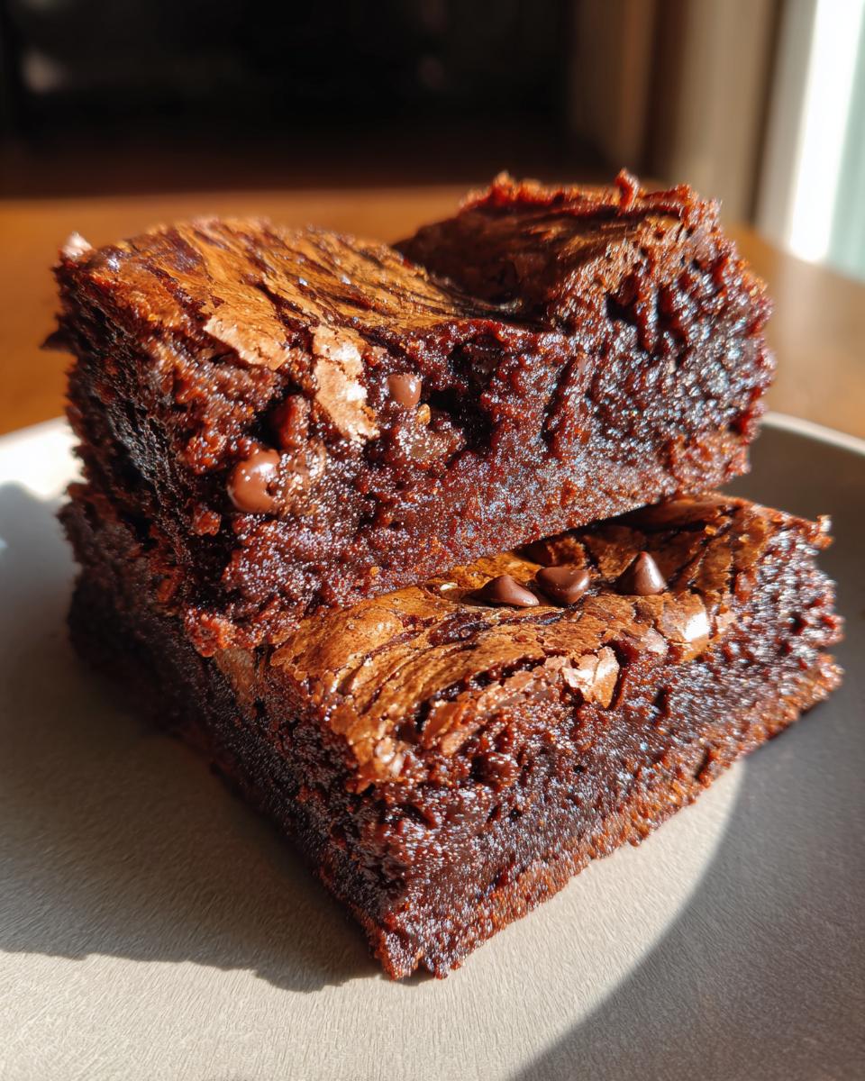 Chocolate tahini brownies - detail 1