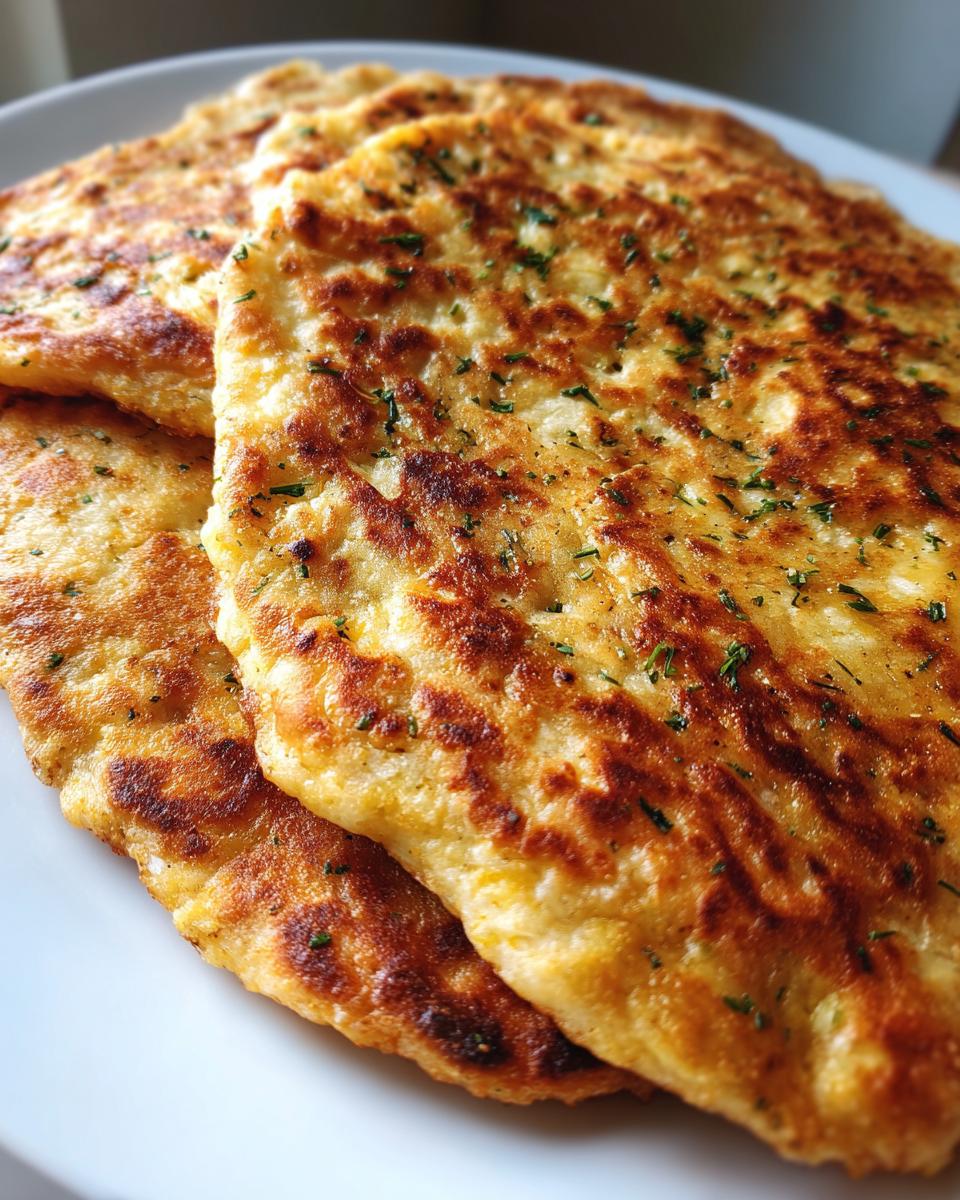 Cottage cheese flatbread - detail 1