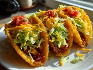 Crispy potato tacos