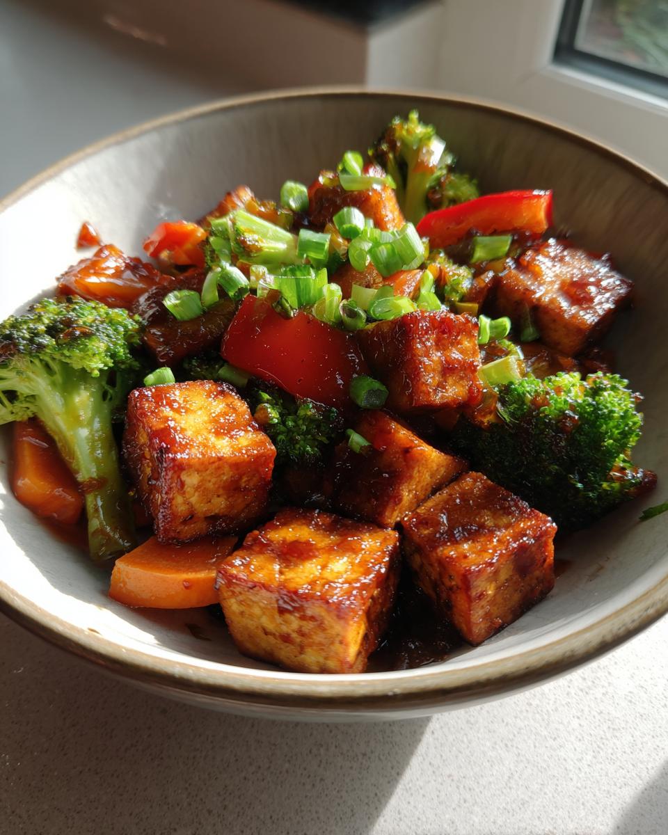 Crispy tofu stir fry - detail 1