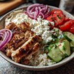 Greek chicken bowls
