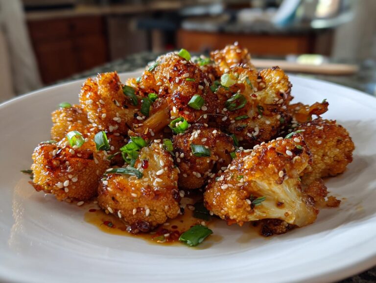 Honey chili cauliflower