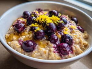 Lemon blueberry oats