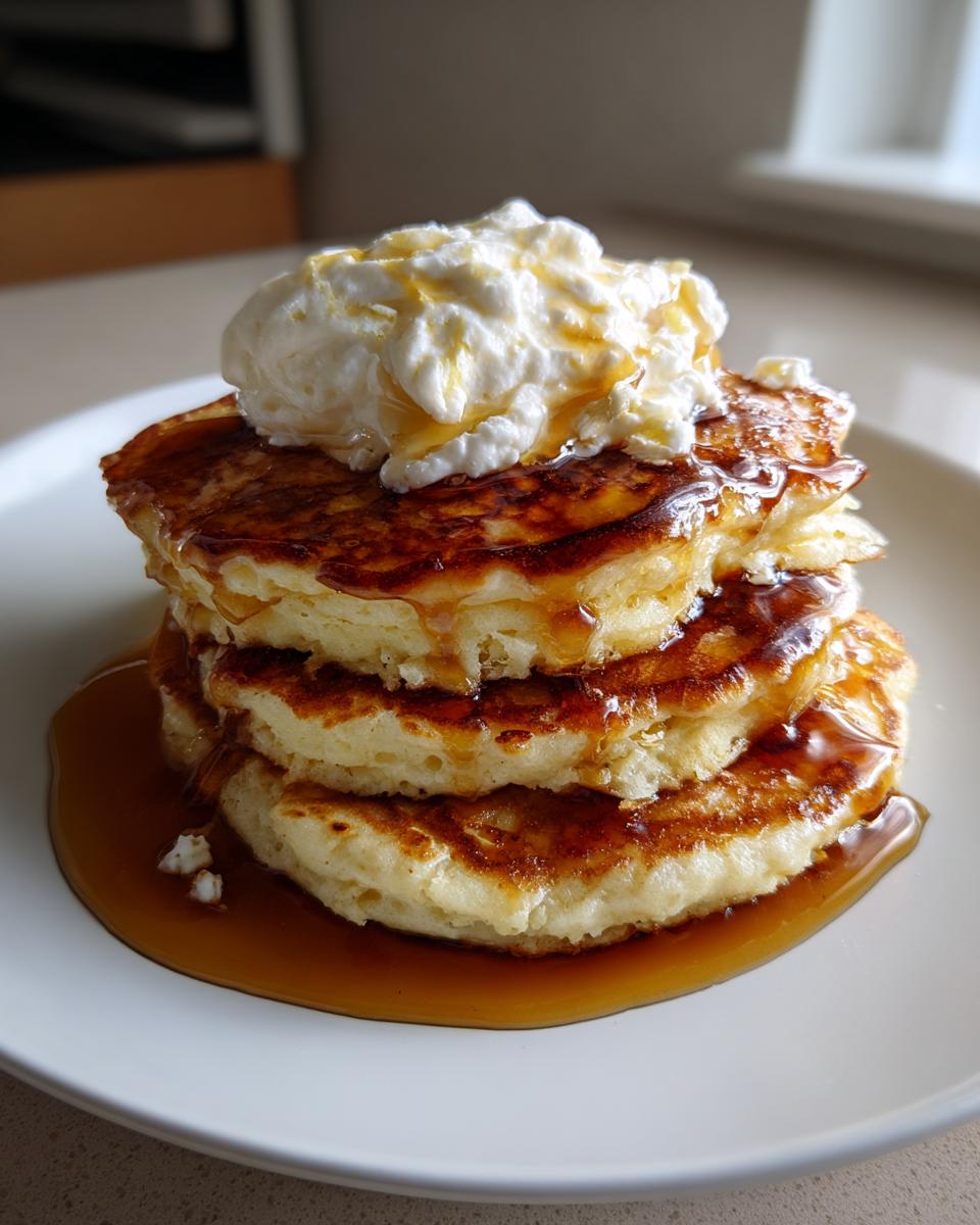 Lemon yogurt pancakes - detail 1