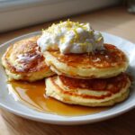 Lemon yogurt pancakes