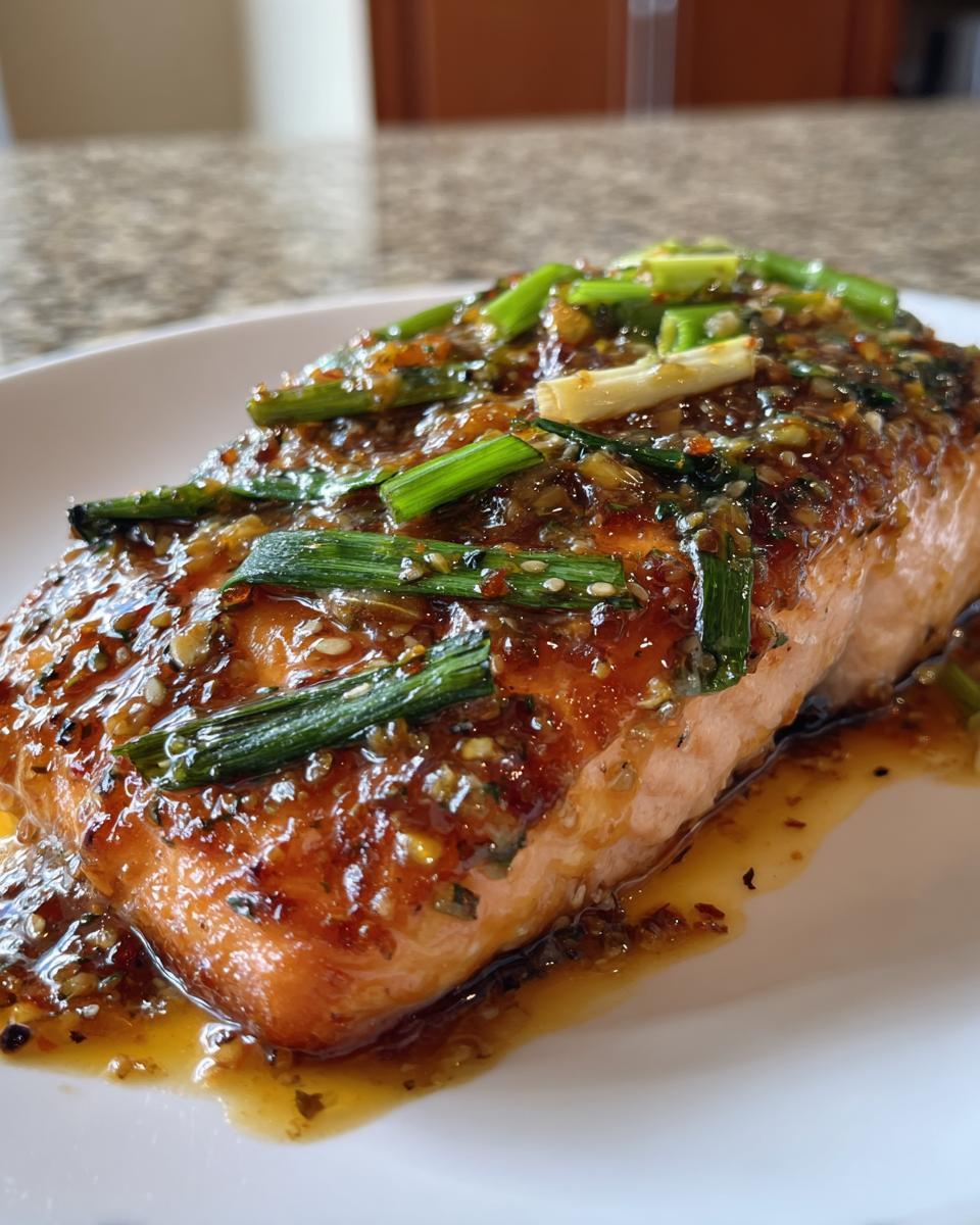 Miso butter salmon - detail 1