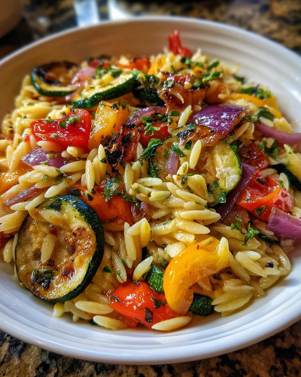 Roasted veggie orzo - detail 1