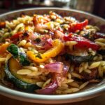 Roasted veggie orzo