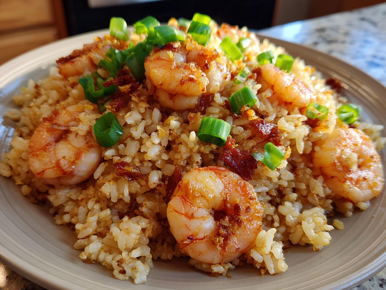 Shrimp garlic rice in 25 Minutes is Irresistible