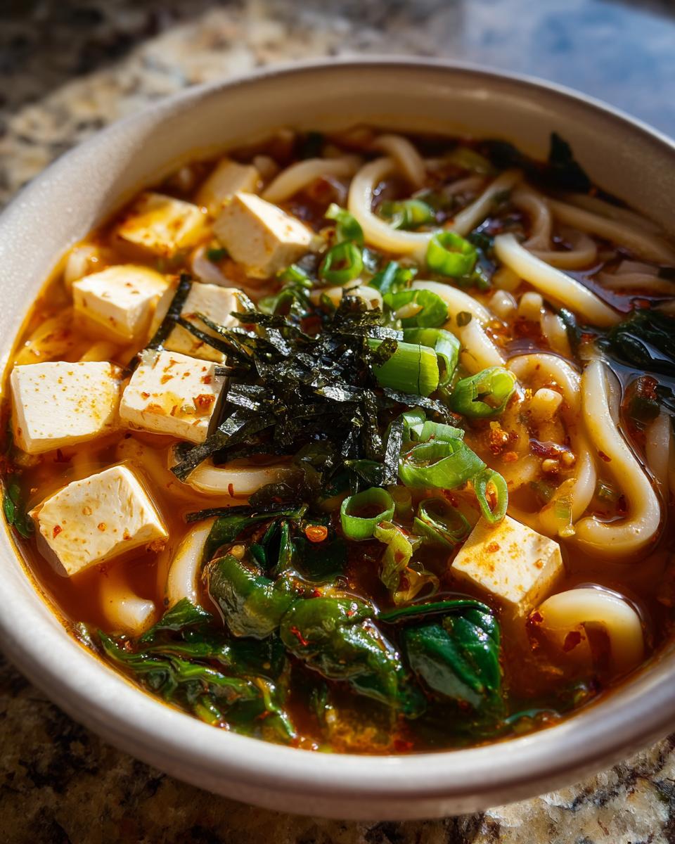 Spicy miso udon - detail 1