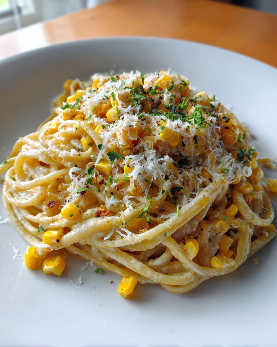 Sweet corn pasta - detail 1