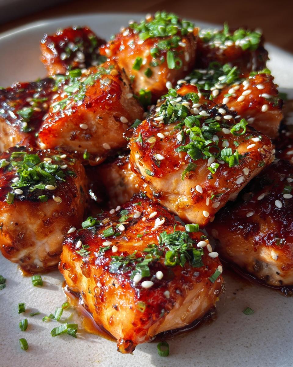 Teriyaki salmon bites - detail 1
