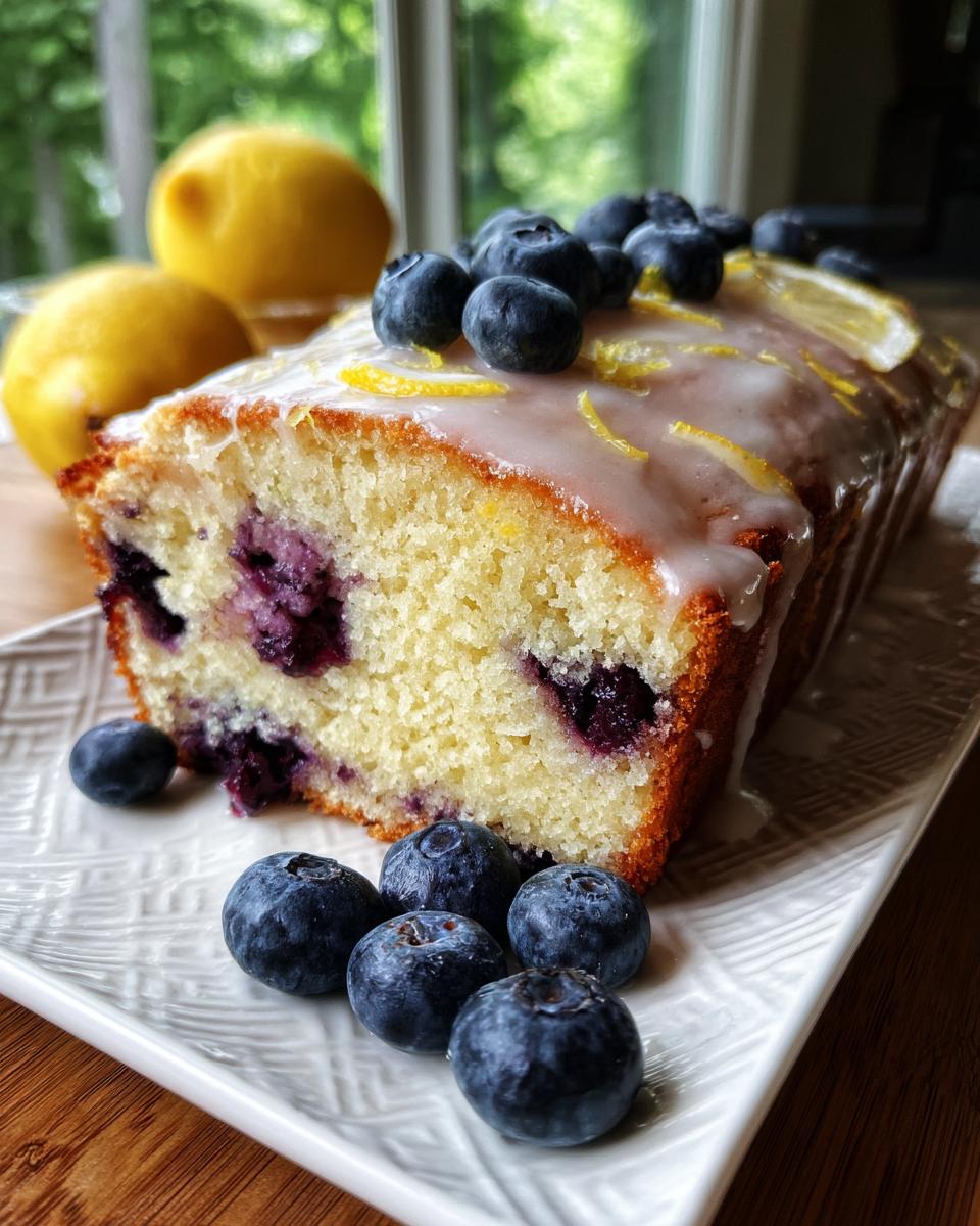 Lemon Blueberry Loaf - detail 1