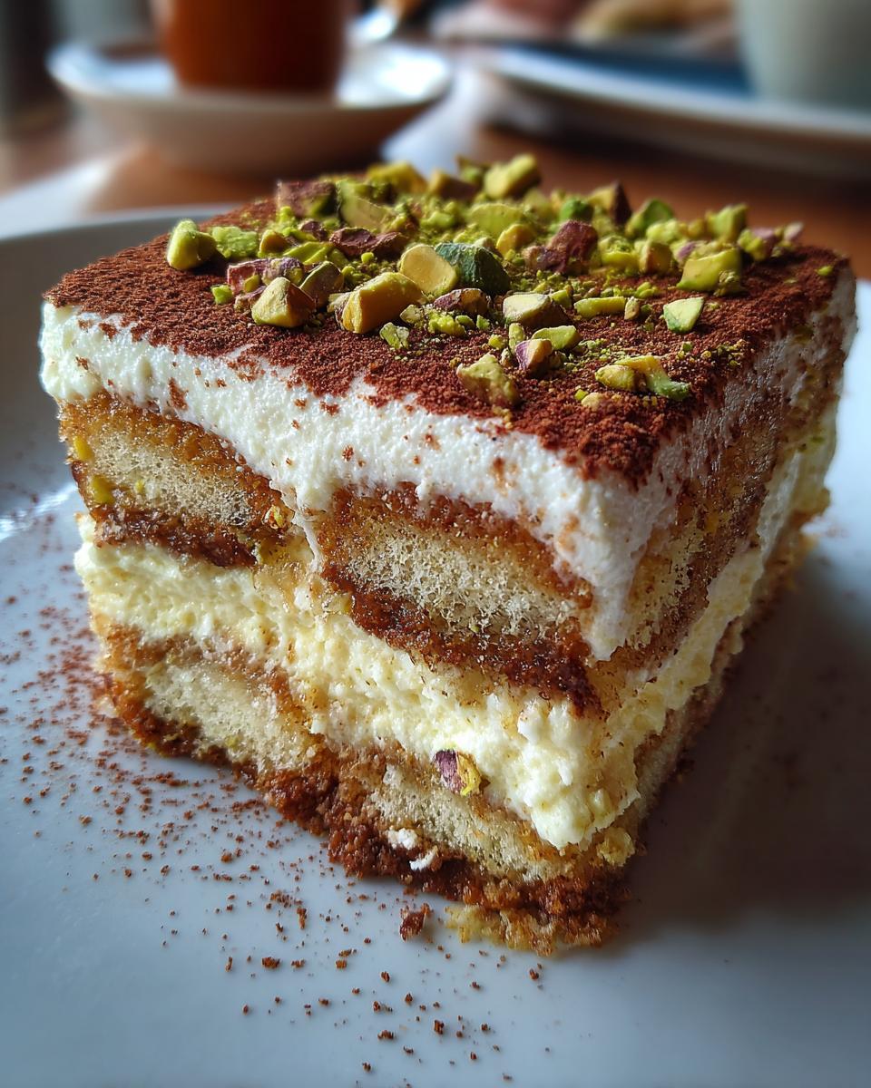Pistachio Tiramisu - detail 1