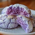 Ube Crinkle Cookies